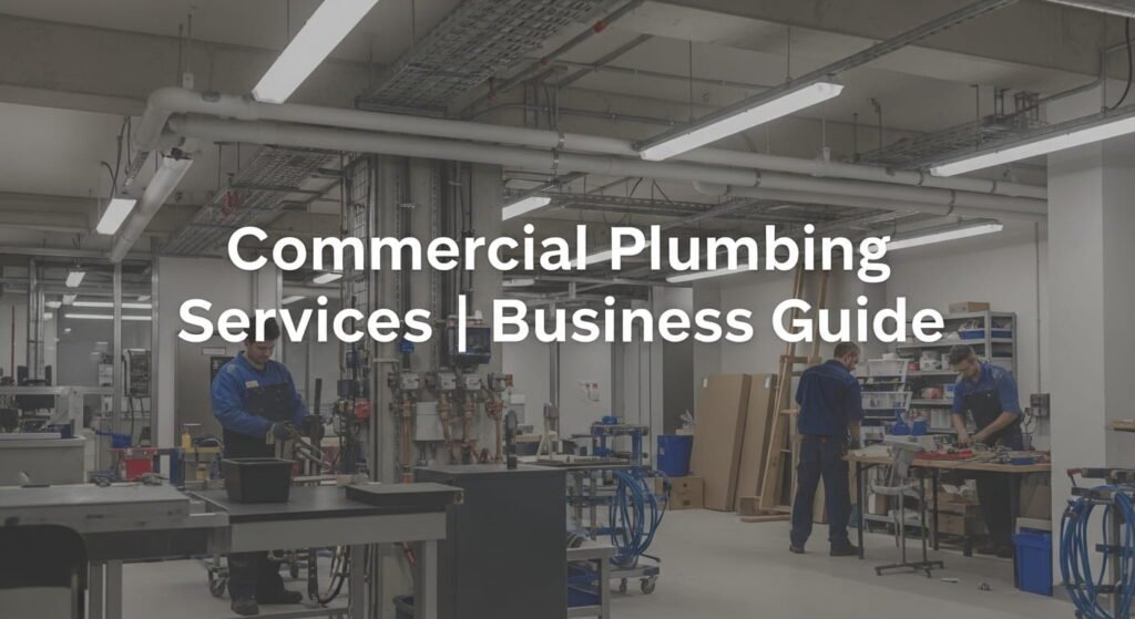 Commercial Plumbing Services – Trustworthy Solutions by Your Local Plumber.